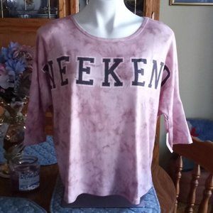 Rose + Vine Tie Dye Tee